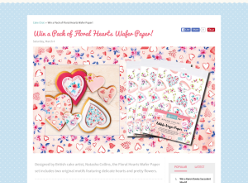 Win 1 of 5 Pack Of Floral Hearts Wafer Paper