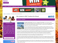 Win 1 of 5 Pairs of Tickets to RAF Cosford Air Show