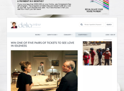 Win 1 of 5 pairs of tickets to see Love In Idleness