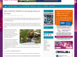 Win 1 of 5 Pairs Of Tickets To The Garden Party Of The Year