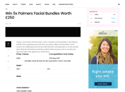 Win 1 of 5 Palmers Facial Bundles Worth £250