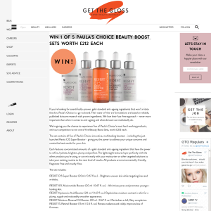 Win 1 of 5 Paula’s Choice’s Beauty Boost Set worth £212