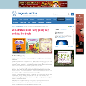 Win 1 of 5 Picture Book Party goody bag with Walker Books