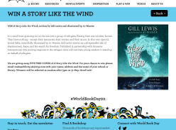 Win 1 of 5 Story Like the Wind written by Gill Lewis and illustrated by Jo Weaver