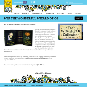 Win 1 of 5 The Wonderful Wizard of Oz