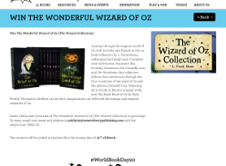 Win 1 of 5 The Wonderful Wizard of Oz