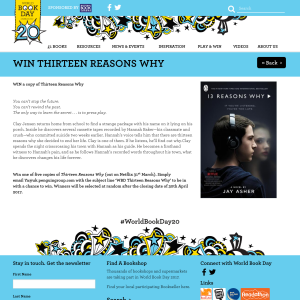 Win 1 of 5 Thirteen Reasons Why