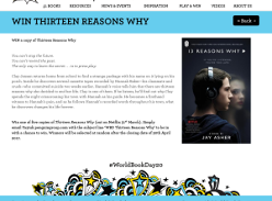 Win 1 of 5 Thirteen Reasons Why