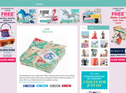 Win 1 of 5 Tilda Circus Fat Quarter