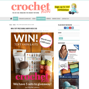 Win 1 of 5 Toft Yarn + Kit worth £100+