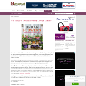 Win 1 of 5 Urban Flowers by Carolyn Dunster