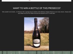 Win 1 of 6 Bottles of Calogera Prosecco
