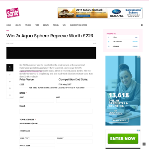 Win 1 of 7 Aqua Sphere Repreve Worth £223