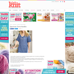 Win 1 of 7 Bundles of Spectrum yarn goodies