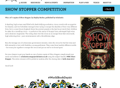 Win 1 of 7 Show Stopper by Hayley Barker