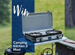 Win 1 of Our Camping Kitchen 2 Maxi Double Burner Stoves