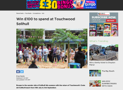 Win £100 to spend at Touchwood Solihull