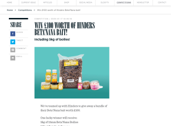 Win £100 worth of Hinders Beta'Nana bait