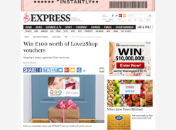 Win £100 worth of Love2Shop Vouchers