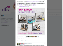 Win £1000 to spend at DFS