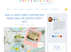 Win 12 New York Cheesecake Minis + an Easter Party Set