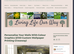 Win £150 Custom Wallpaper Printing by Colour Graphics