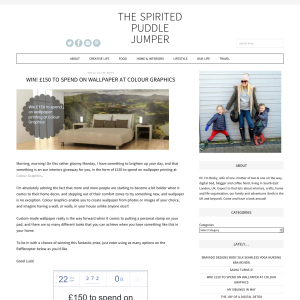 Win £150 to spend on wallpaper printing at Colour Graphics