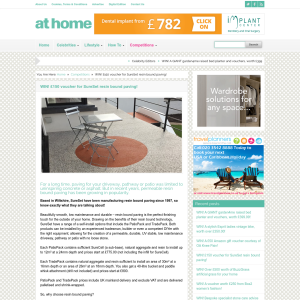 Win £150 voucher for SureSet resin bound paving