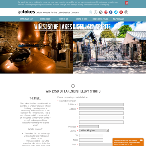 Win £150+ worth of Lakes Distillery Spirits