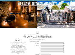 Win £150+ worth of Lakes Distillery Spirits