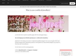 Win £2,500 worth of jewellery