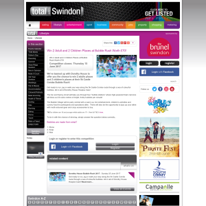 Win 2 Adult and 2 Children Places at Bubble Rush Worth £70