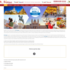 Win 2 Economy Flights to Madrid