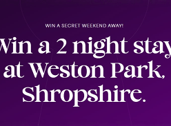 Win a 2 Night Stay at Weston Park, Shropshire