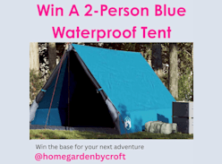 Win a 2-Person Blue Waterproof Tent