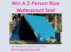 Win a 2-Person Blue Waterproof Tent