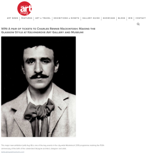 Win 2 Tickets To Charles Rennie Mackintosh