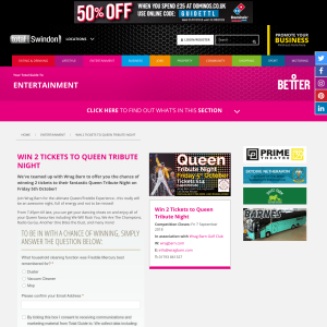 Win 2 Tickets to Queen Tribute Night