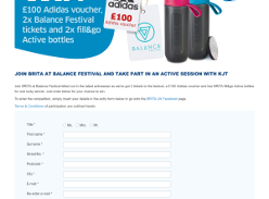 Win 2 Tickets To The Festival, £100 Adidas Voucher + 2 BRITA Fill&go Active Bottles