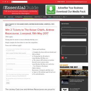 Win 2 Tickets to The Kaiser Chiefs, Aintree Racecourse, Liverpool