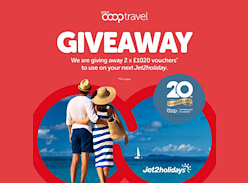 Win 2 X £1,020 Jet2holiday Vouchers