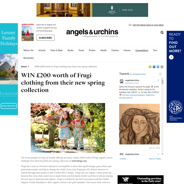 Win £200 worth of Frugi clothing from their new spring collection