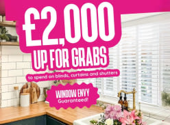 Win £2000 to spend on Blinds, Curtains and Shutters