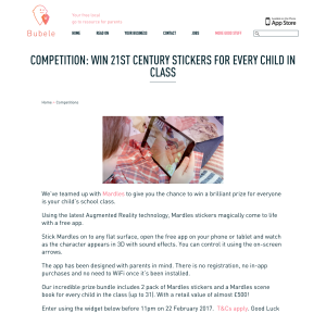 Win 21st century stickers for the whole class