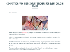 Win 21st century stickers for the whole class