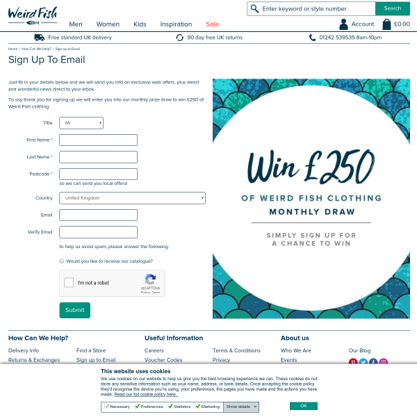 Win £250 of Weird Fish clothing