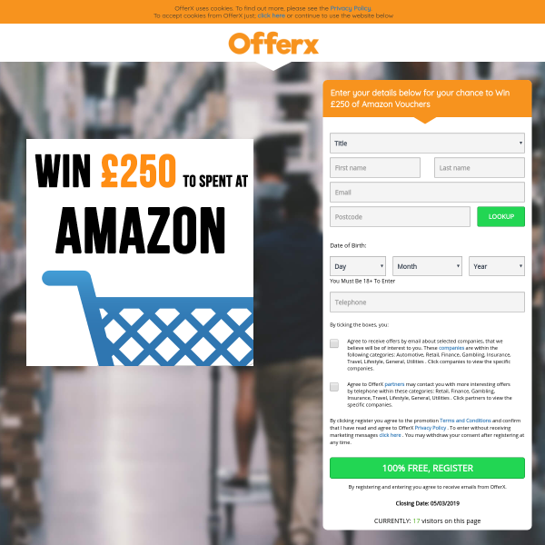 Win £250 to spend at Amazon