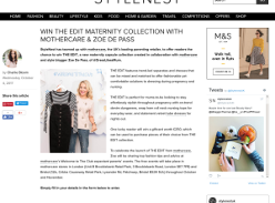 Win £250 to spend on The Edit Maternity Collection