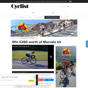 Win £250 worth of Morvélo cycling Kit