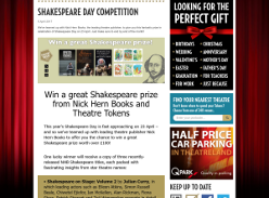 Win 3 Nick Hern Books Shakespeare Titles, Greeting Cards + £50 in Theatre Tokens